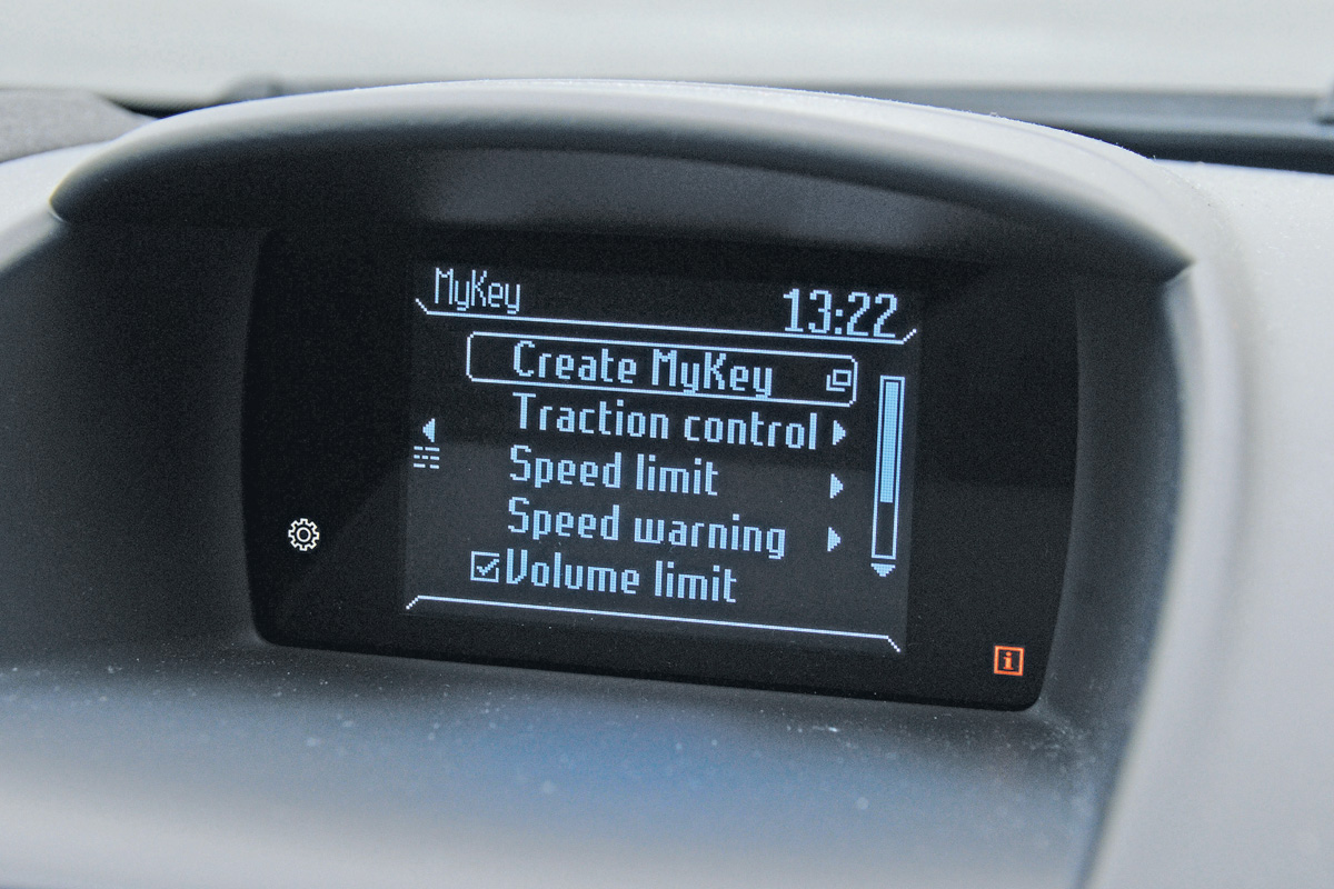 Ford Fiesta interior detail