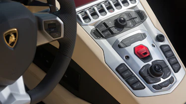 Lamborghini Aventador Roadster interior detail