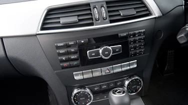 Mercedes C250 CGI Coupe interior detail