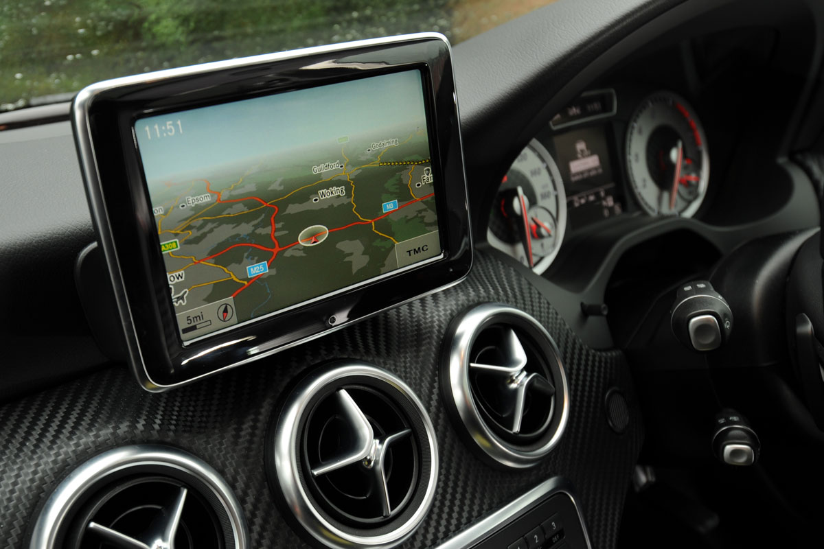 Mercedes A250 display detail