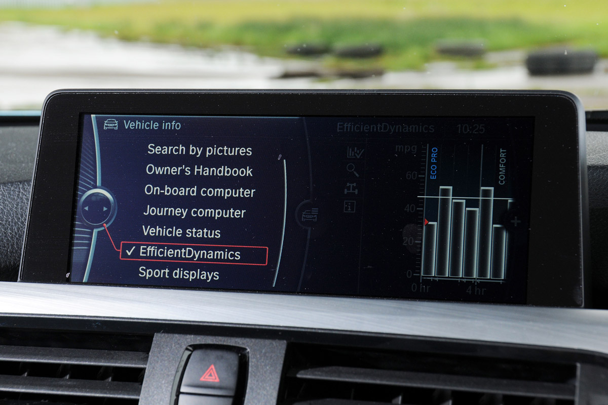 BMW 320d ED screen