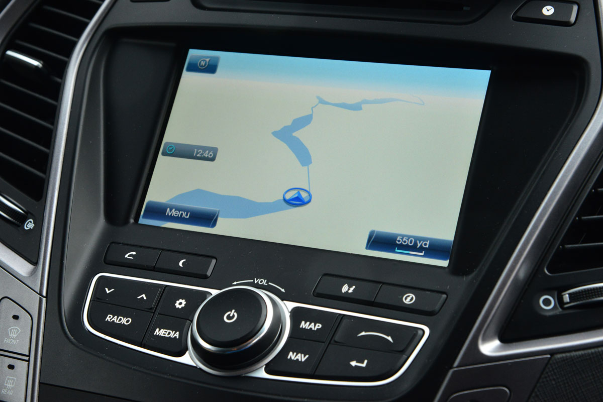 Hyundai Santa Fe interior display