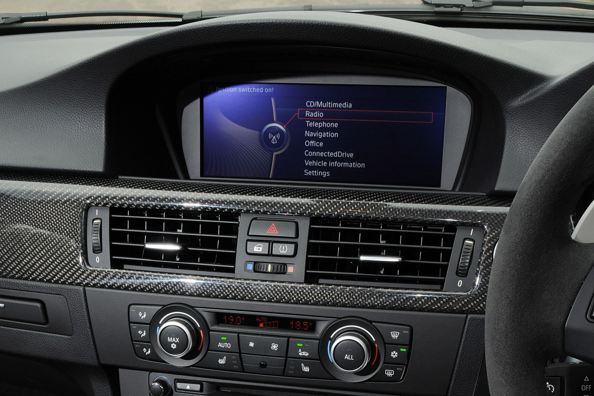 BMW M3 Frozen Silver interior detail