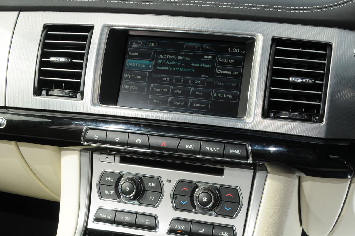Jaguar XF interior detail