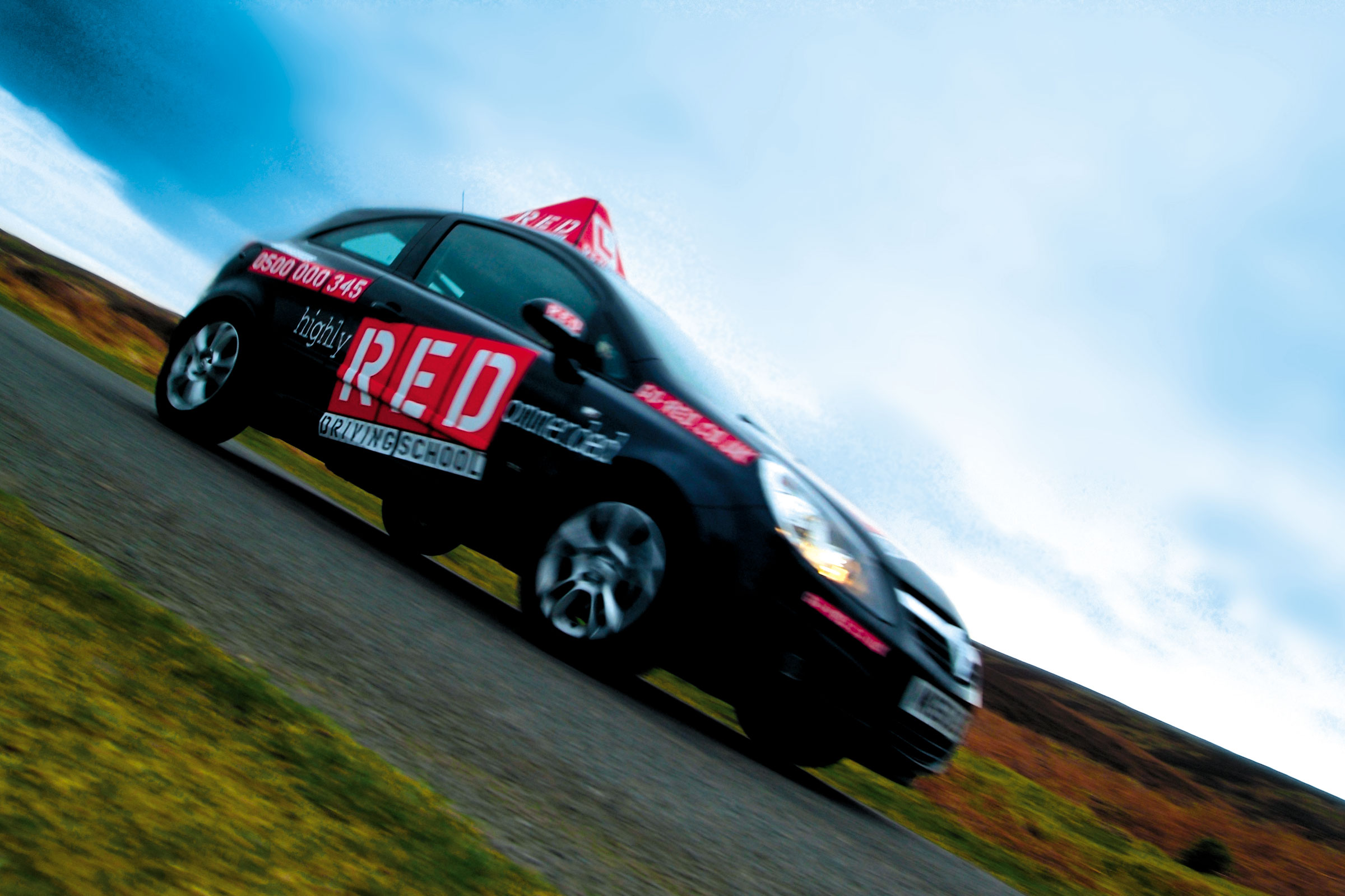 REd driving school, learner driver