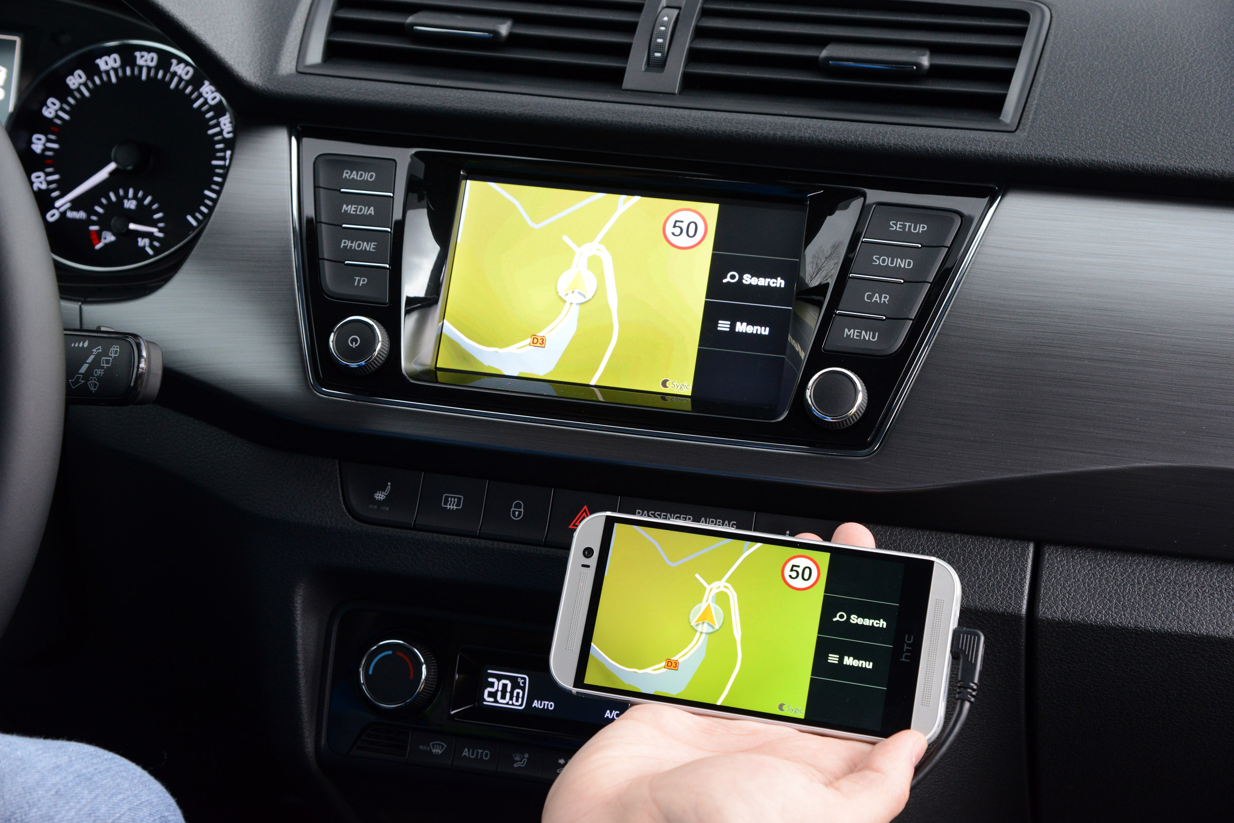 Skoda Fabia Estate 2015 sat-nav