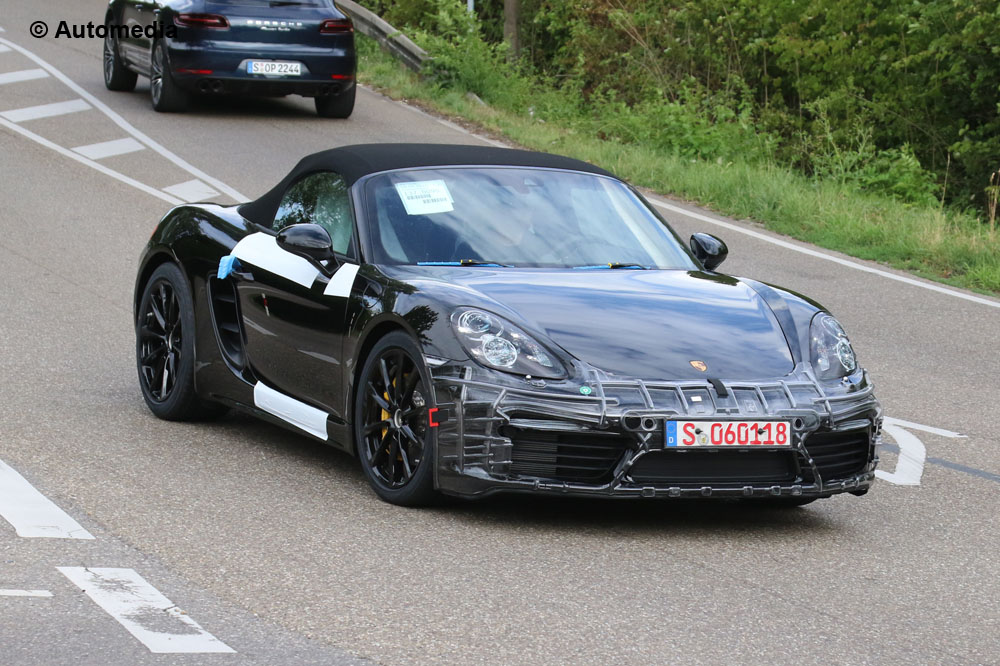 Porsche Boxster facelift front side