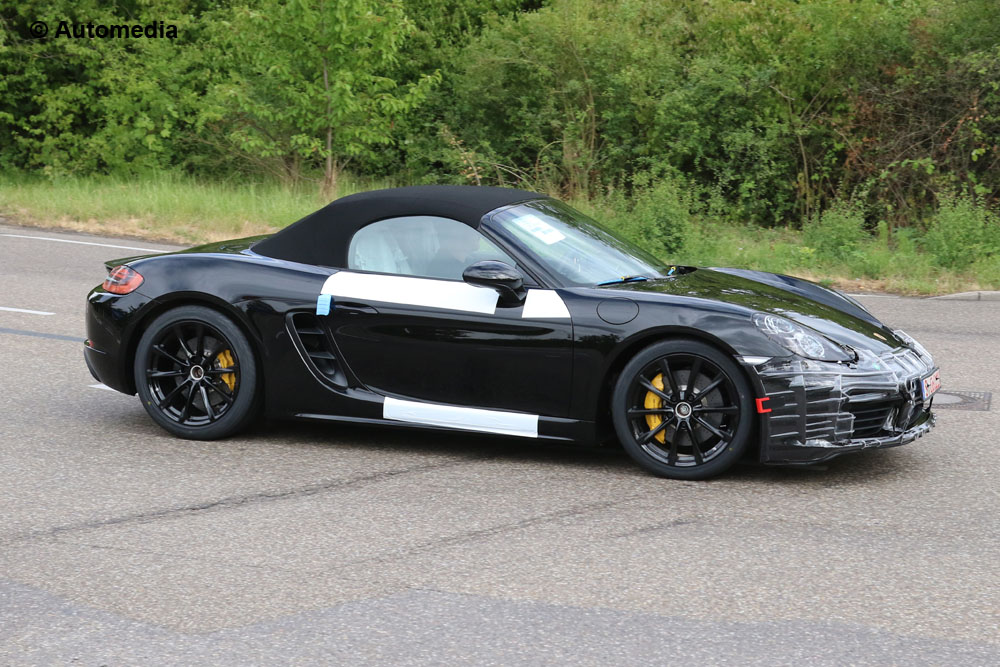 Porsche Boxster facelift side front