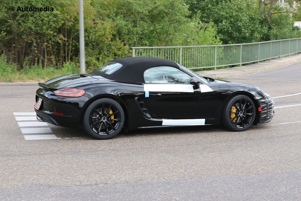 Porsche Boxster facelift side rear