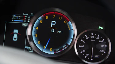 Lexus RC F dials