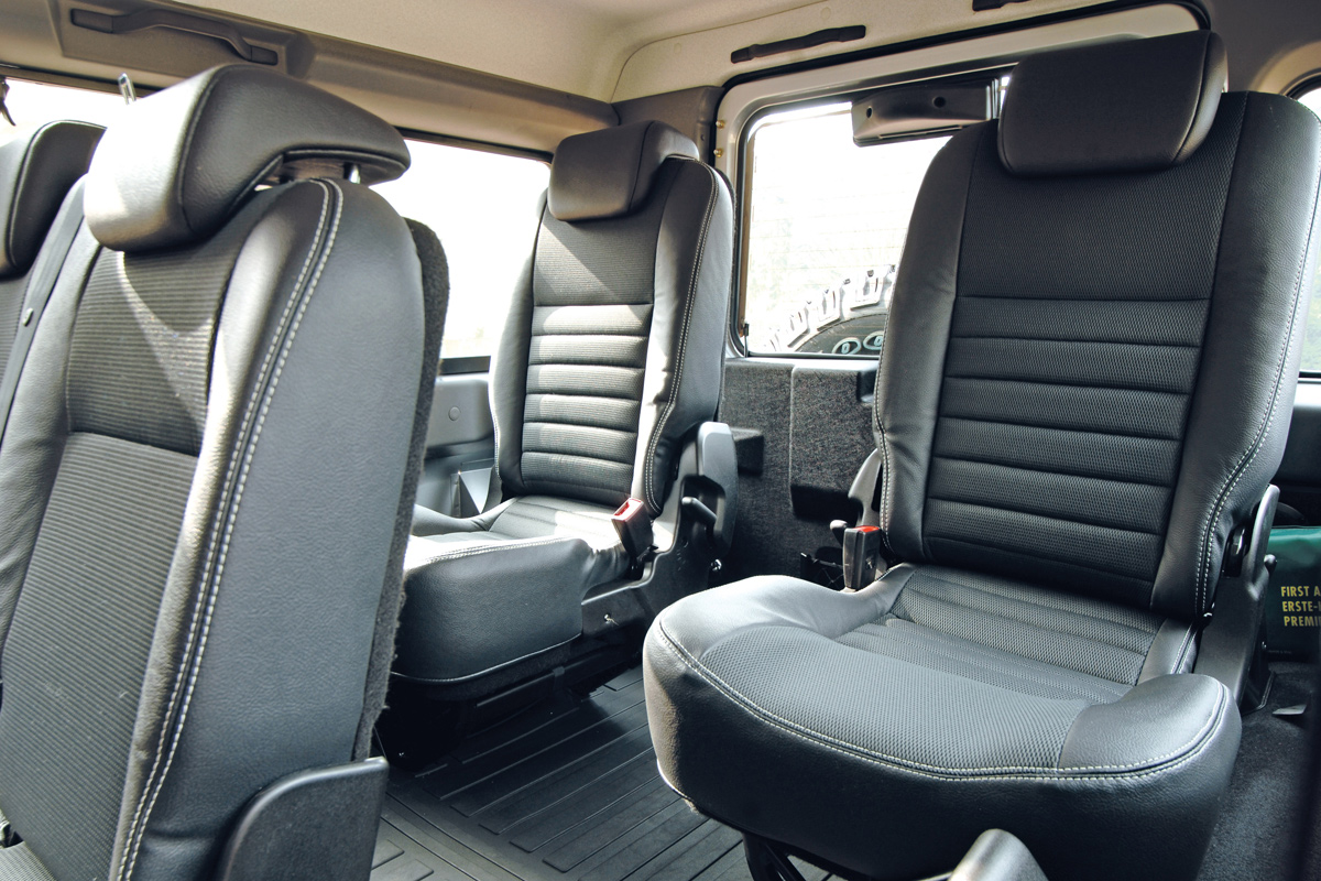 Land Rover Defender rear seats