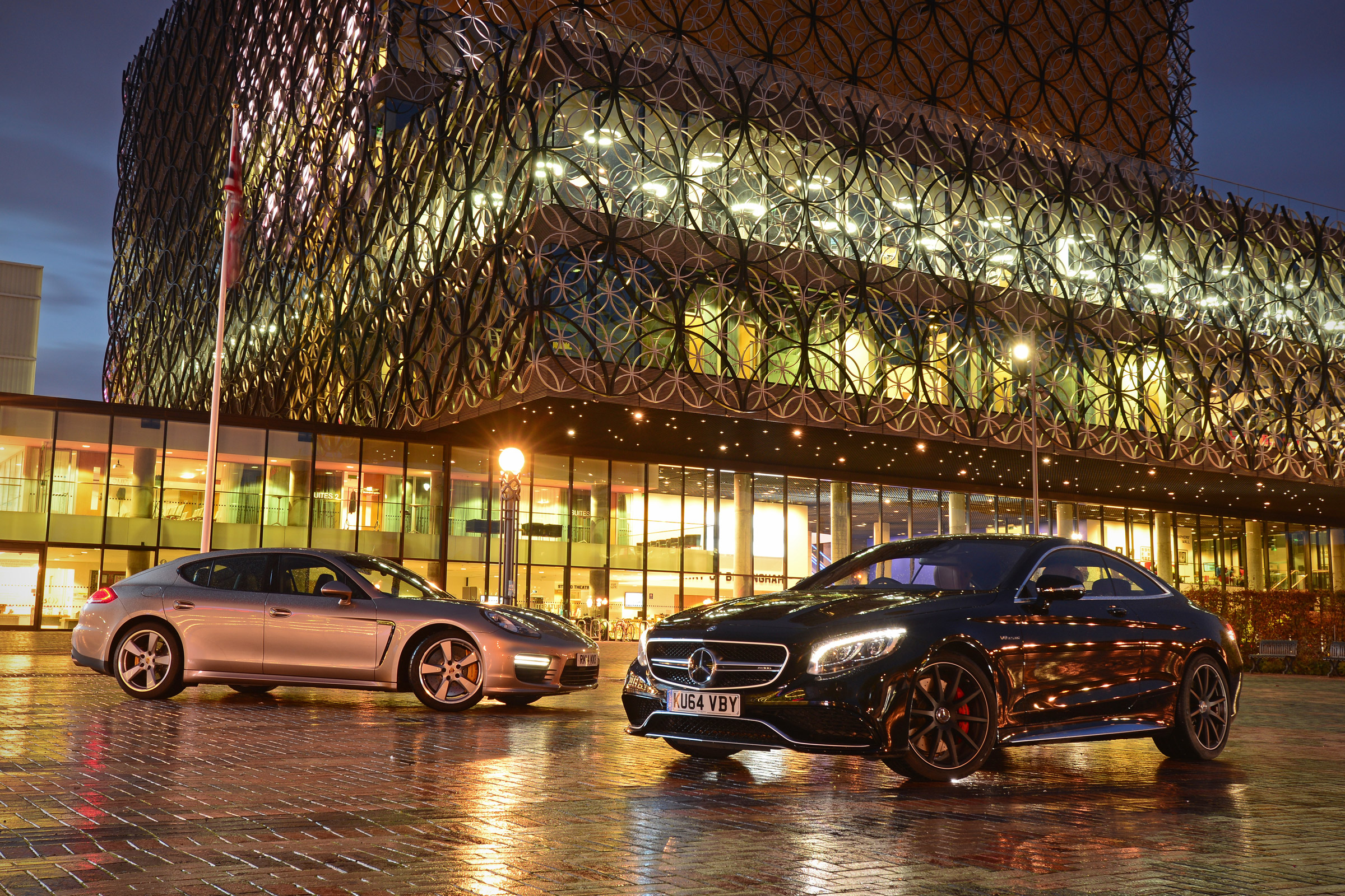 Mercedes S 63 AMG Coupe vs Porsche Panamera Turbo S