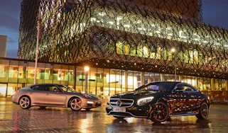 Mercedes S 63 AMG Coupe vs Porsche Panamera Turbo S
