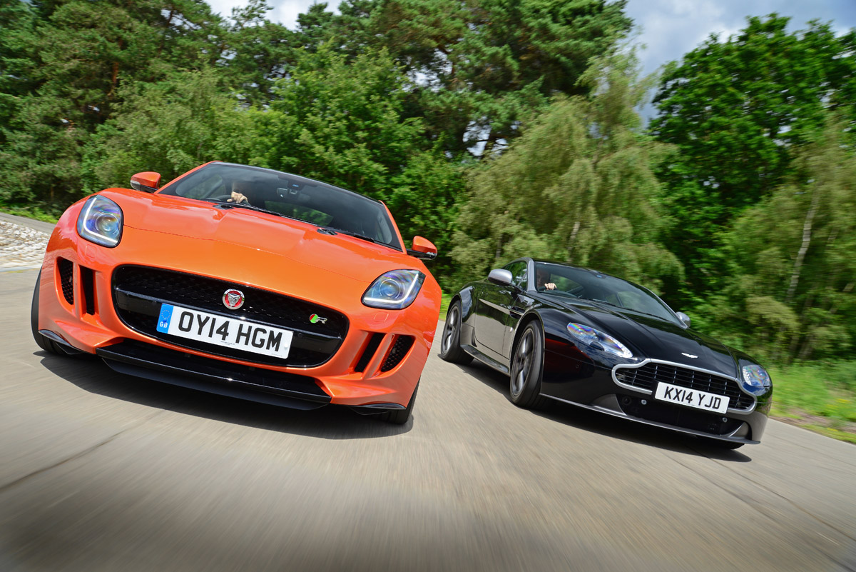 Jaguar F-Type vs Aston Martin V8 Vantage