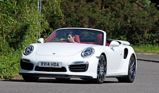 Porsche 911 Turbo S Cabriolet action