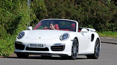 Porsche 911 Turbo S Cabriolet action