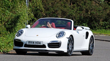 Porsche 911 Turbo S Cabriolet action