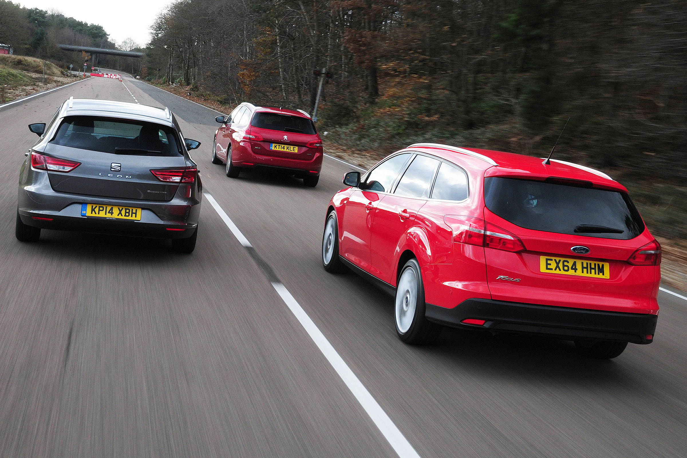 Ford Focus Estate vs SEAT Leon ST &amp; Peugeot 308 SW 