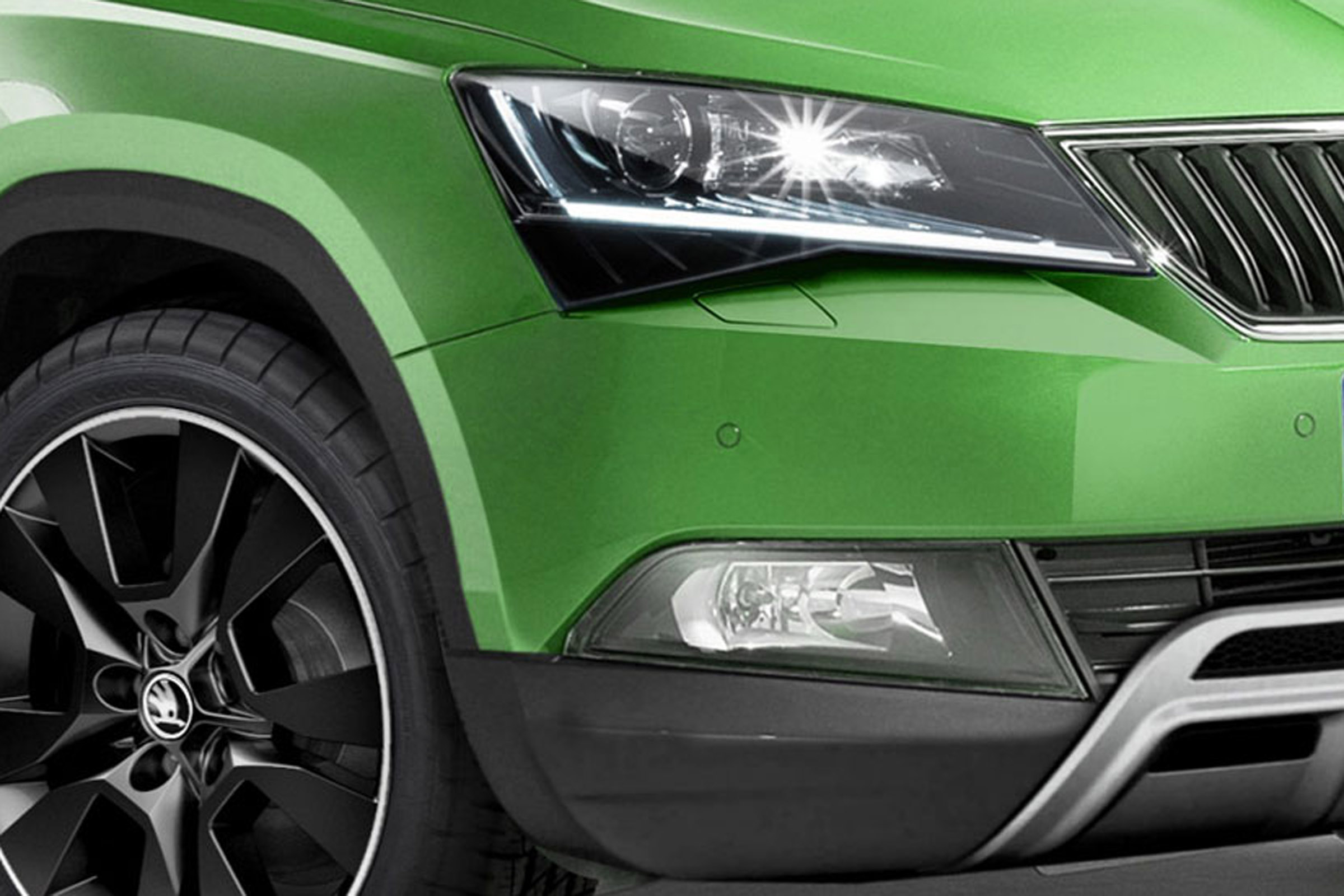 Skoda Fabia SUV detail front