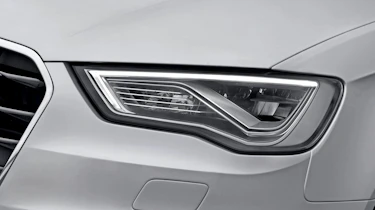 Audi A3 Sportback 2.0 TDI headlight detail