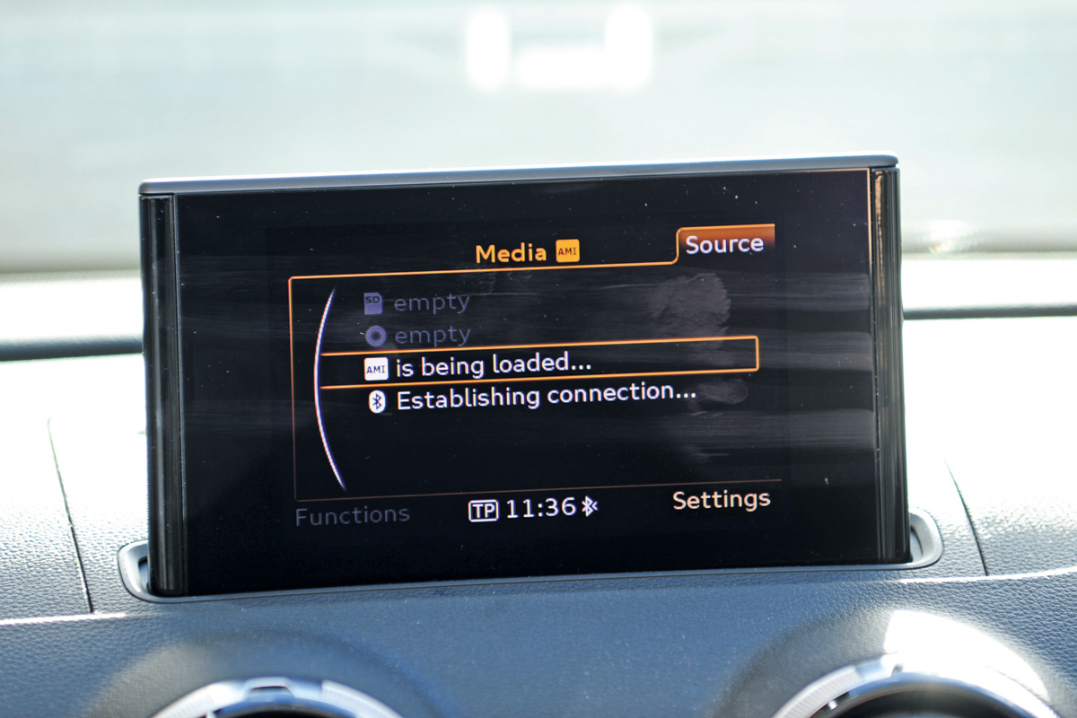Audi A3 interior screen