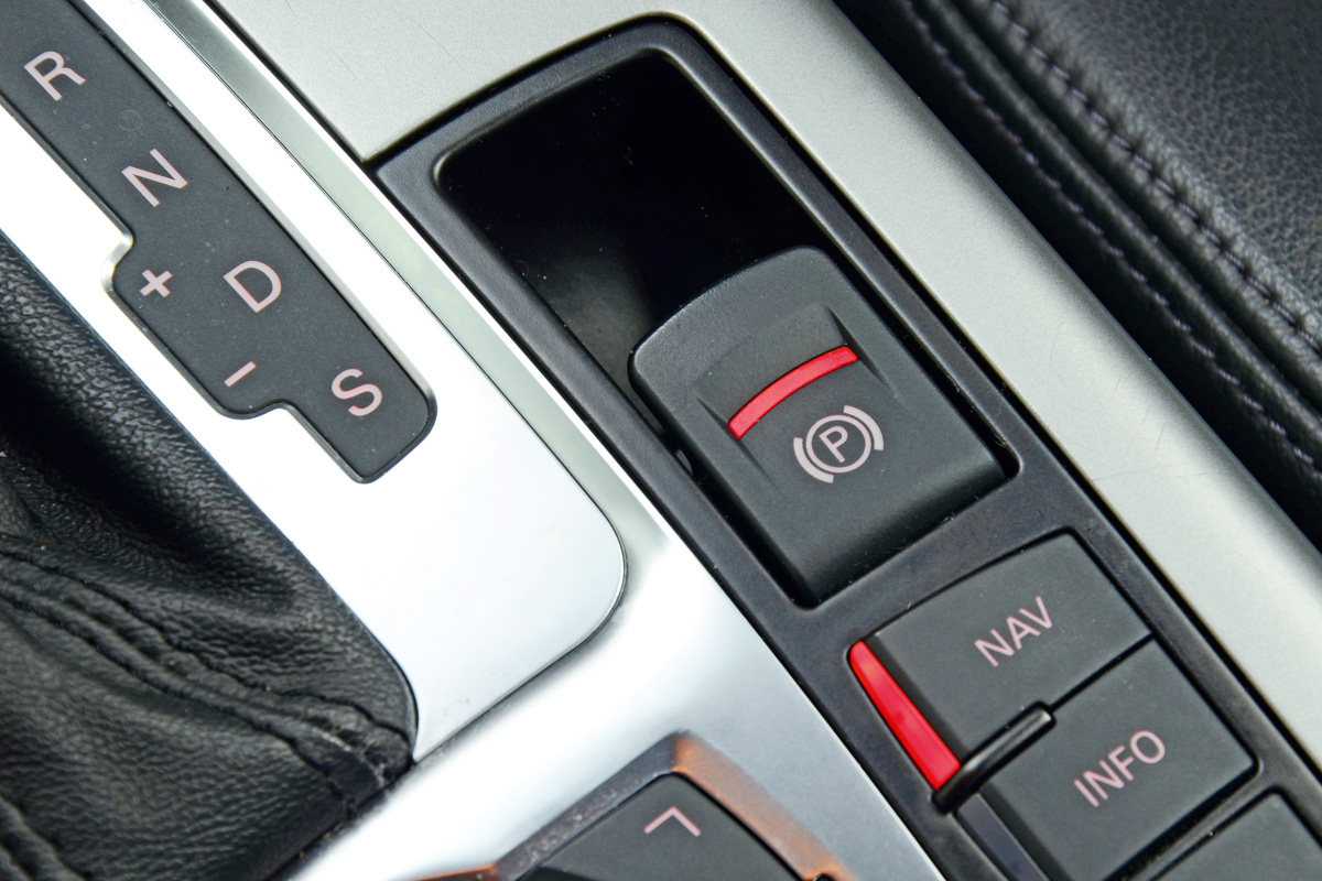 Audi A6 hand brake detail