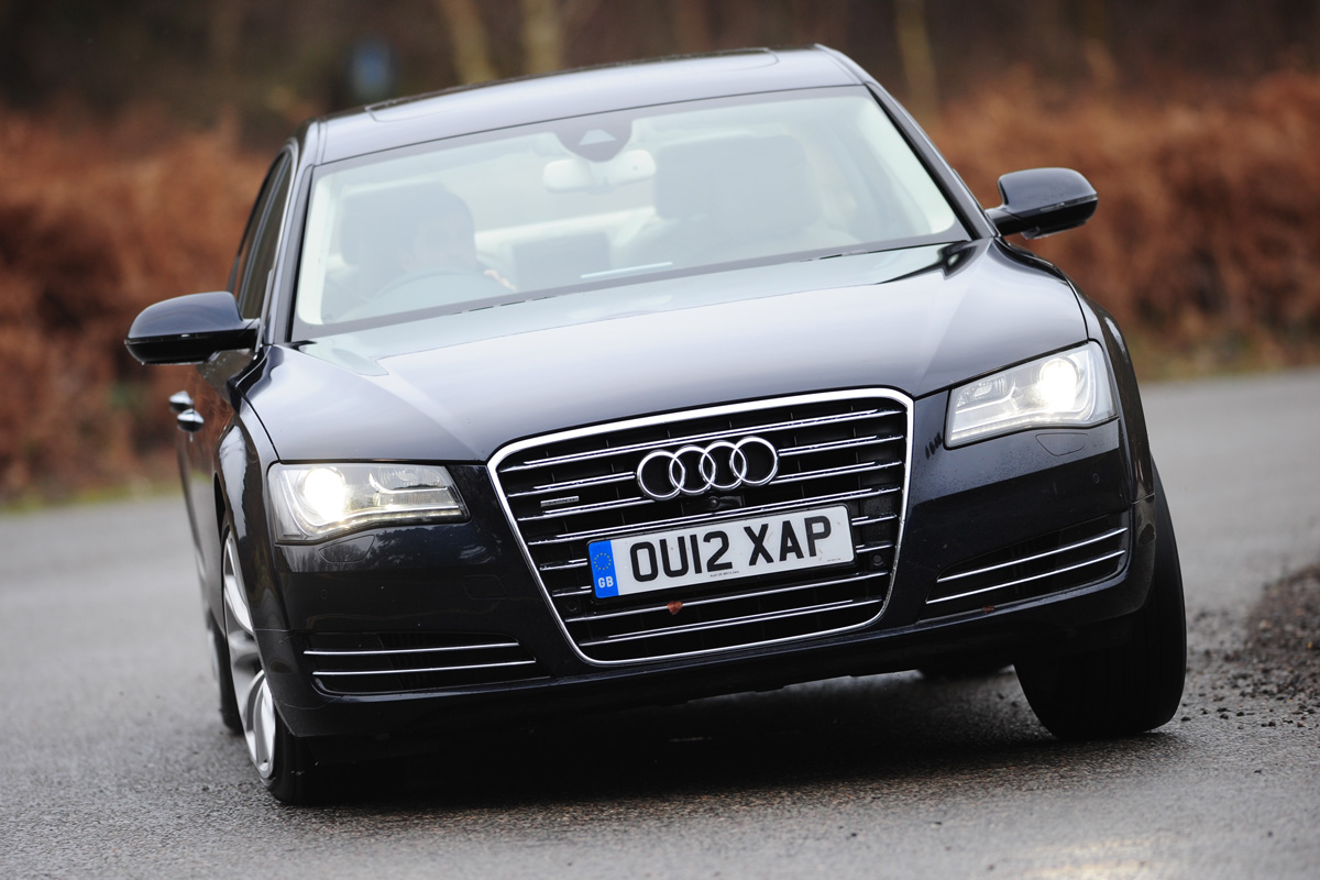 Audi A8 L front cornering