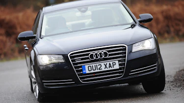 Audi A8 L front cornering