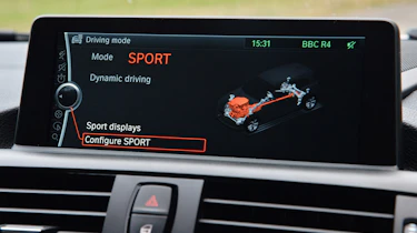 BMW M135i interior screen