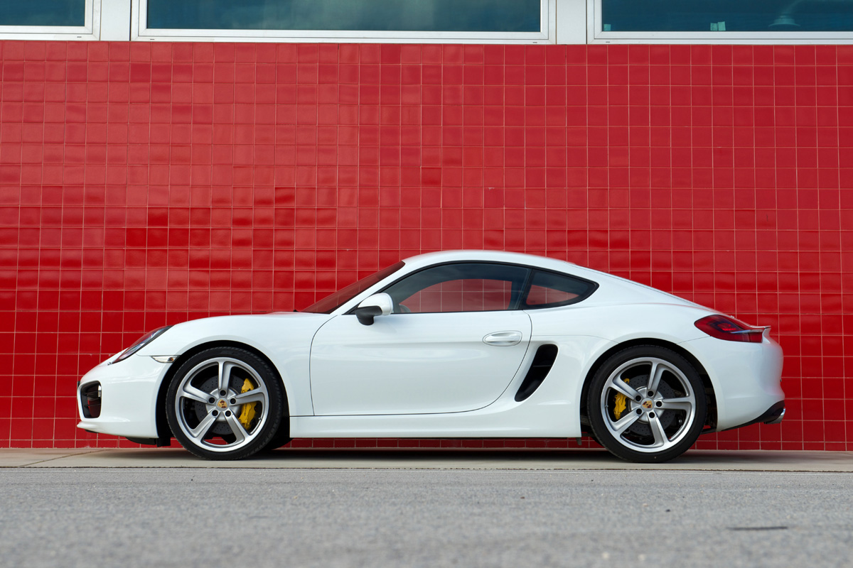 Porsche Cayman S side profile