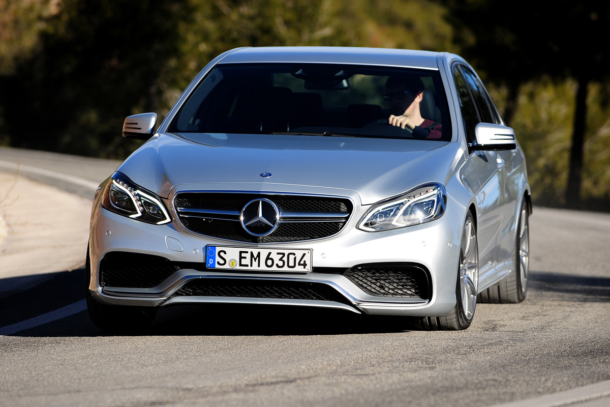 Mercedes E63 AMG front cornering