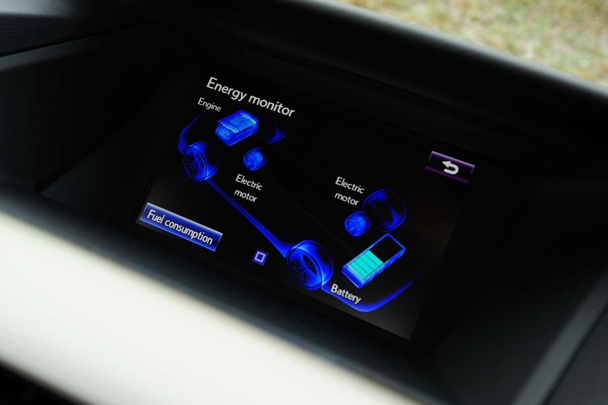 Lexus RX450h interior screen