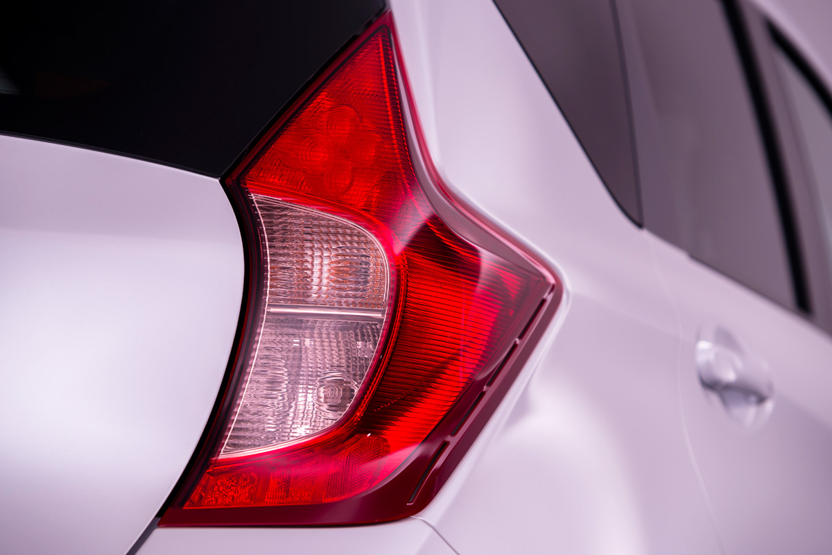 New Nissan Note rear light detail