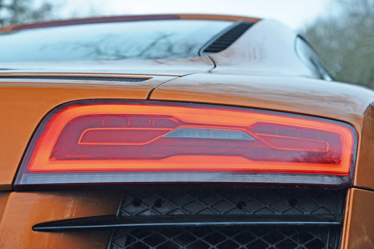 Audi R8 V8 Coupe rear light detail