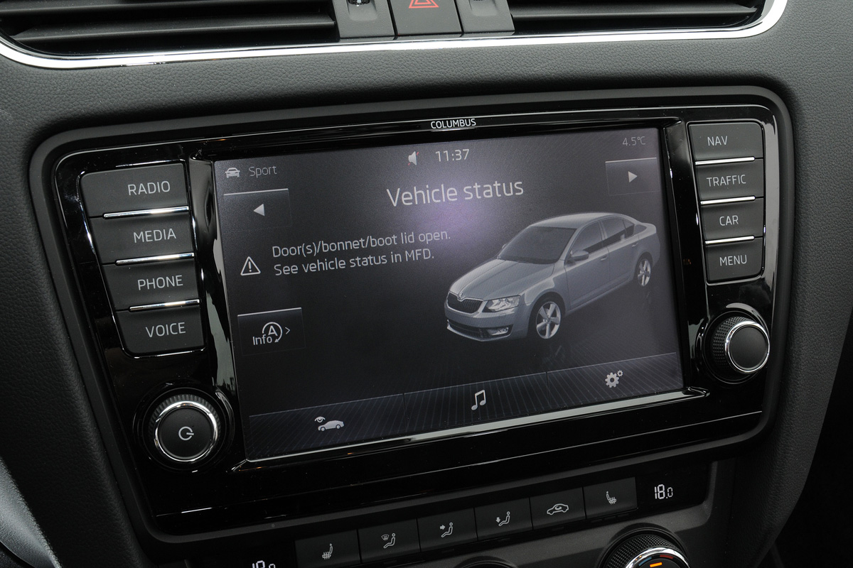 Skoda Octavia interior detail