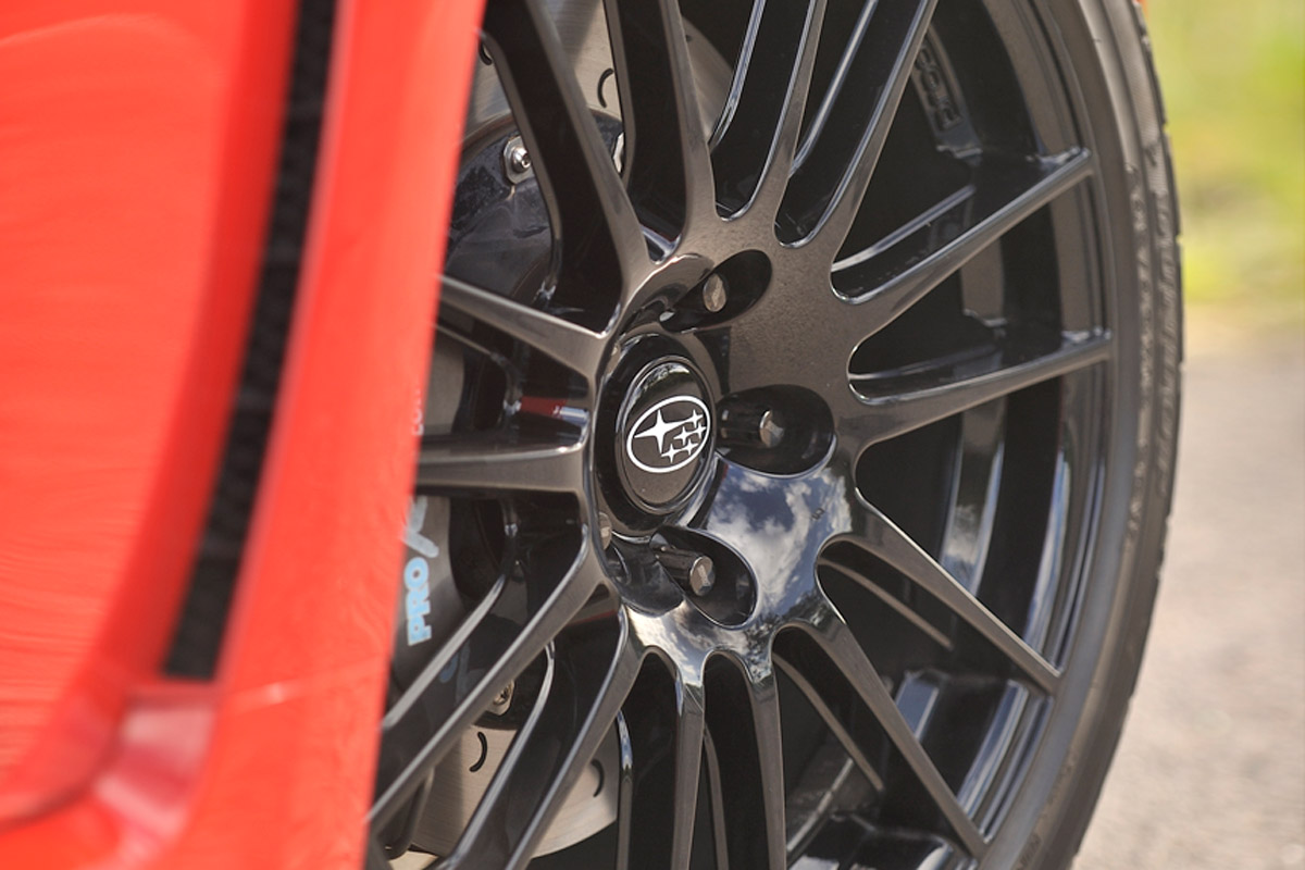 Subaru WRX STi 340R alloy wheel detail