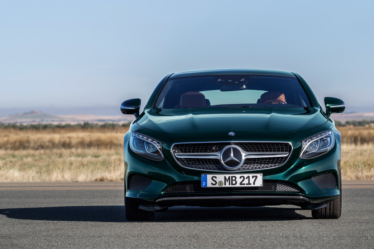 Mercedes S-Class Coupe front on