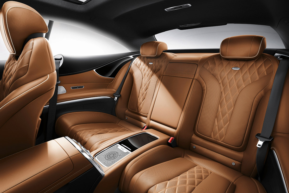 Mercedes S-Class Coupe rear seats