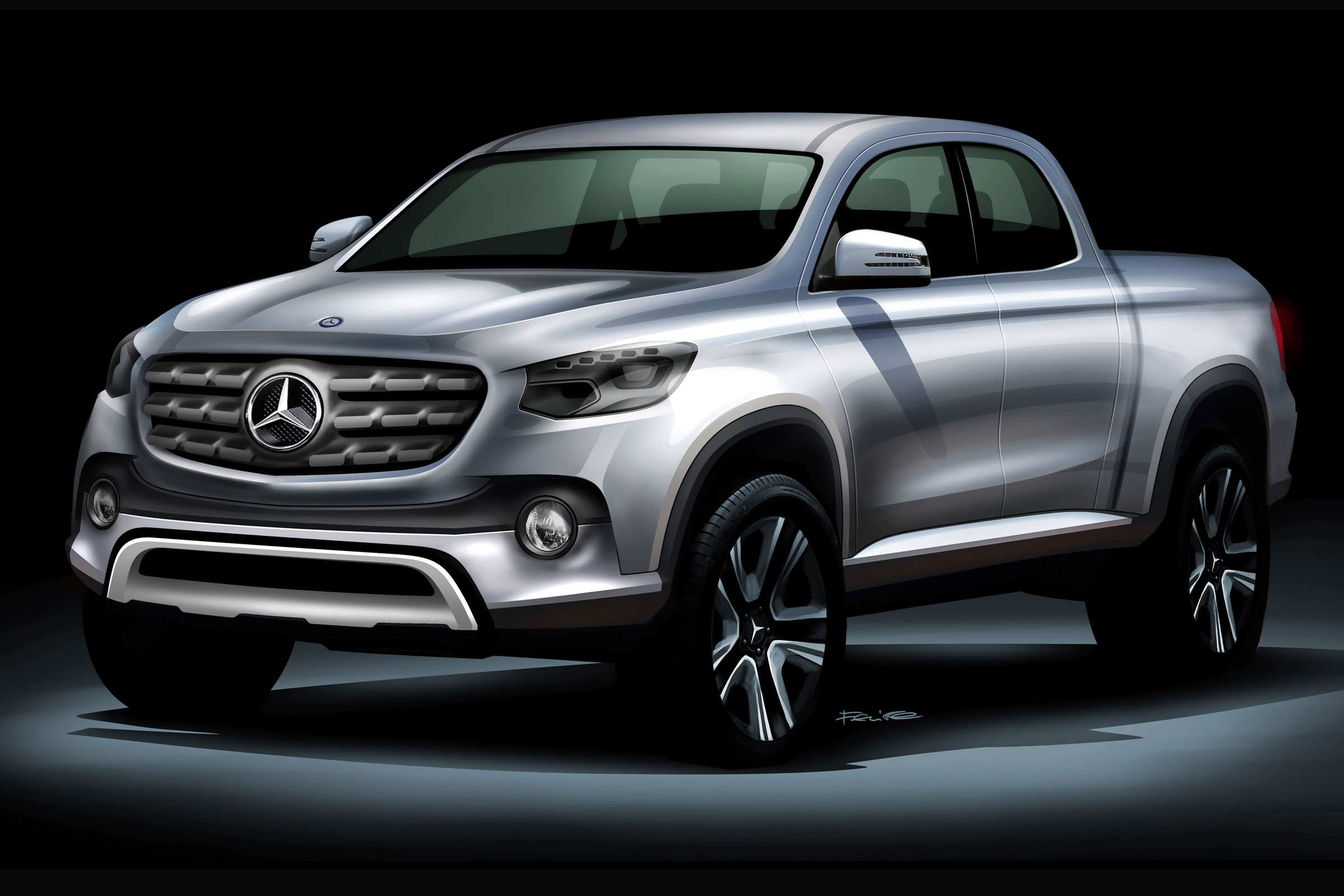 Mercedes pick-up truck