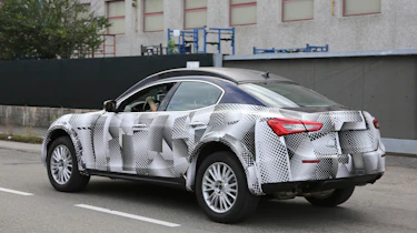 Maserati Levante SUV test mule spied - rear three-quarter