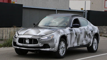 Maserati Levante SUV test mule spied - front