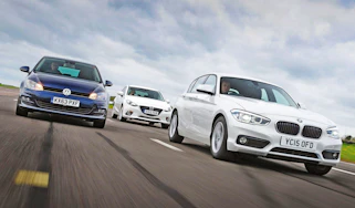BMW 1 Series vs VW Golf and Mazda 3