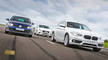 BMW 1 Series vs VW Golf and Mazda 3