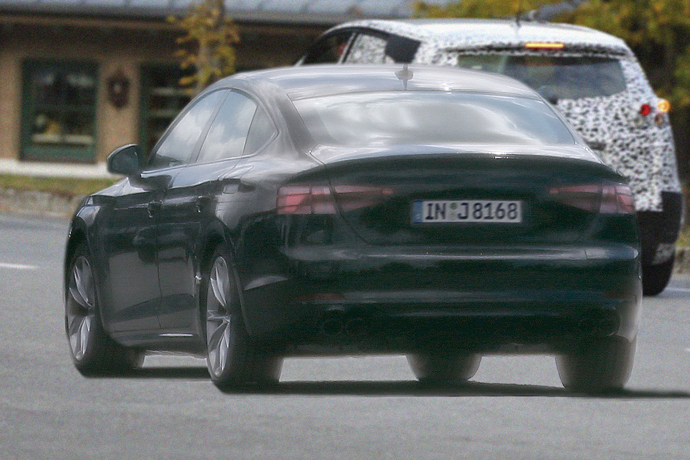 Audi A5 Sportback spies side rear