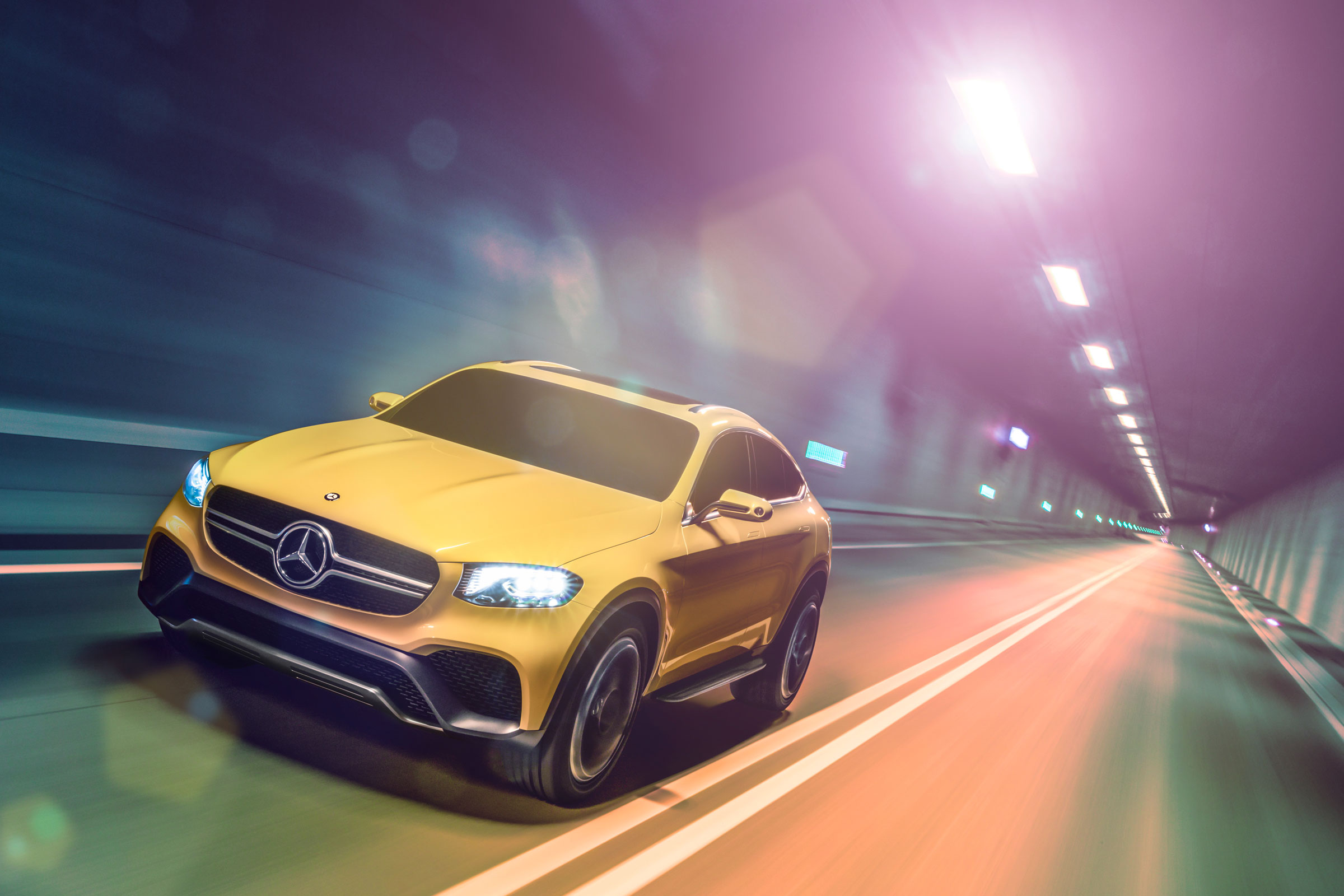 Mercedes GLC Coupe concept - driving