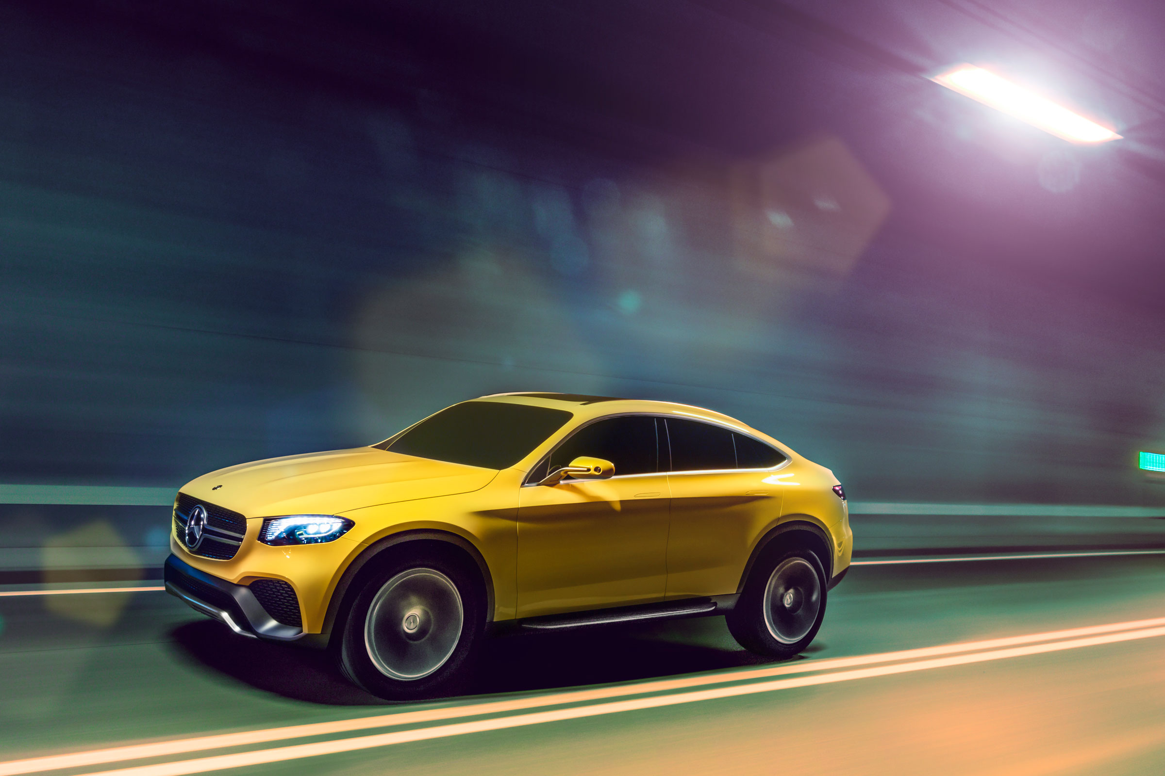Mercedes GLC Coupe concept -side on