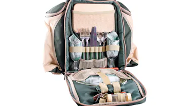 Greenfield Collection Deluxe Two Person Backpack Hamper