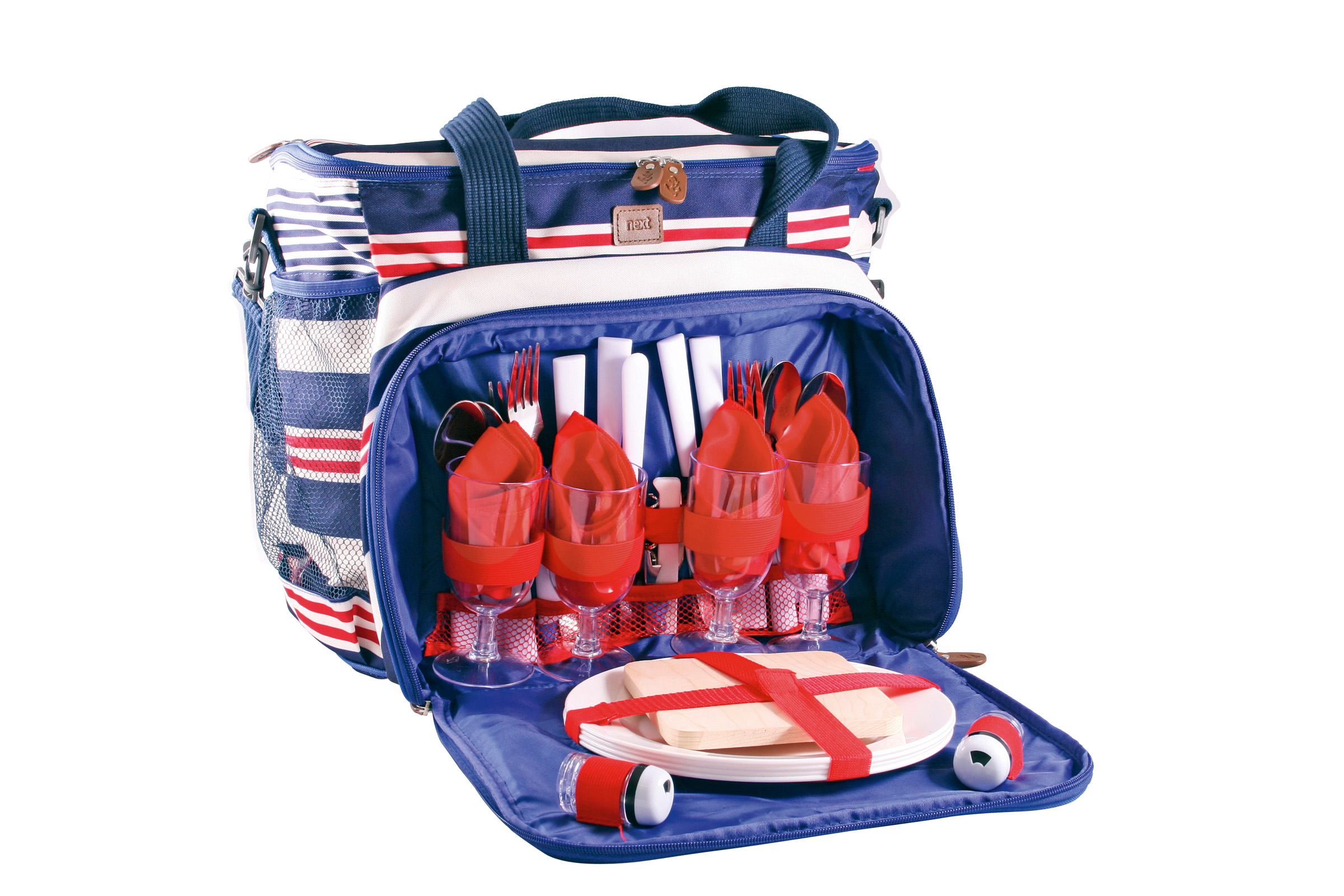 Next 4 Person Stripe Cool Bag