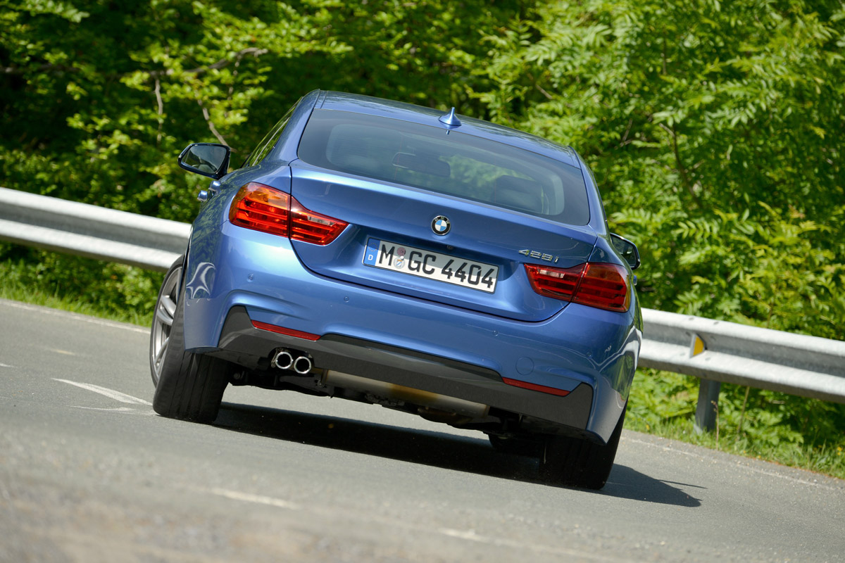 BMW 4 Series Gran Coupe 2014 cornering rear