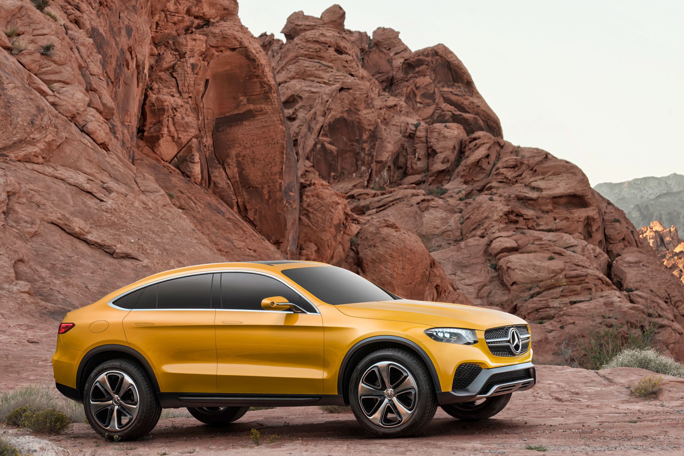 Mercedes GLC Coupe concept - side on